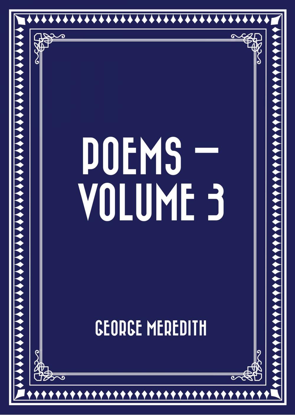 Big bigCover of Poems — Volume 3