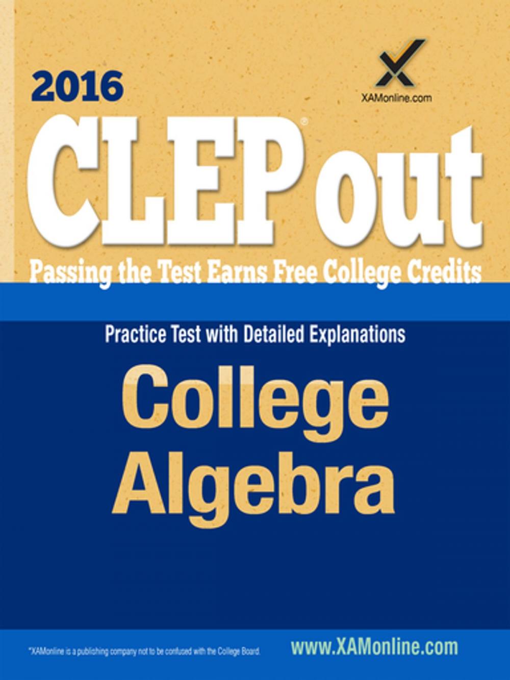 Big bigCover of CLEP College Algebra