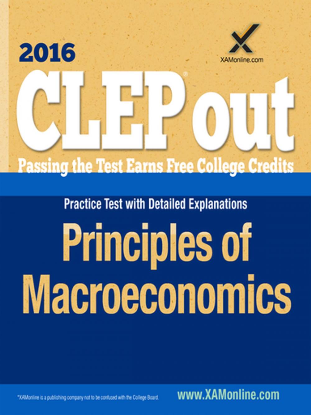 Big bigCover of CLEP Principles of Macroeconomics