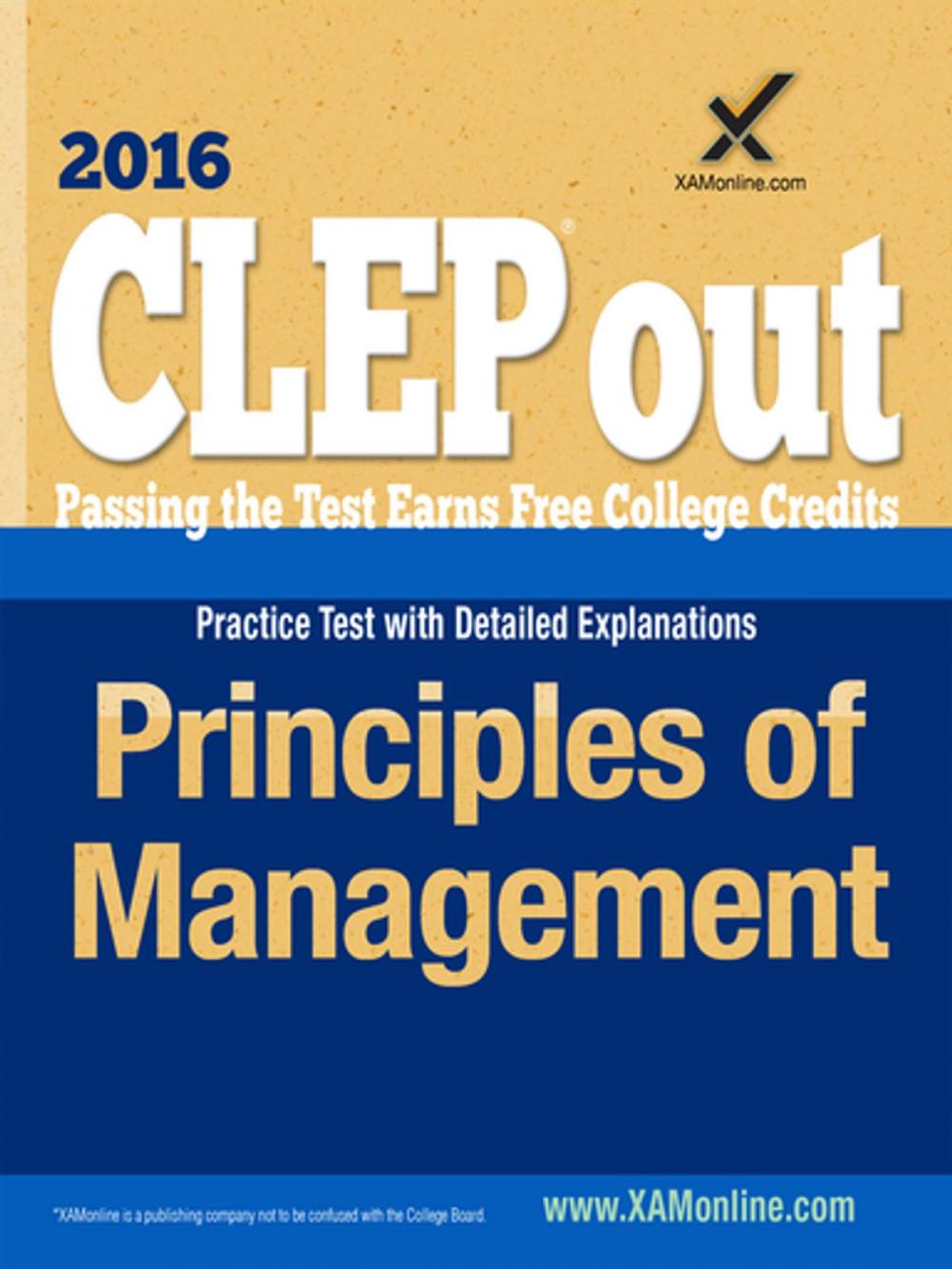 Big bigCover of CLEP Principles of Management