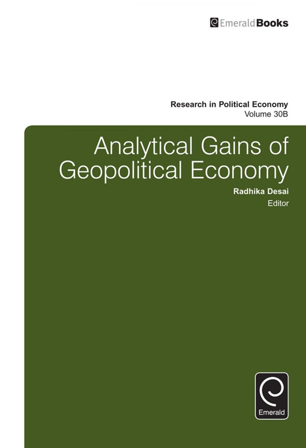 Big bigCover of Analytical Gains of Geopolitical Economy