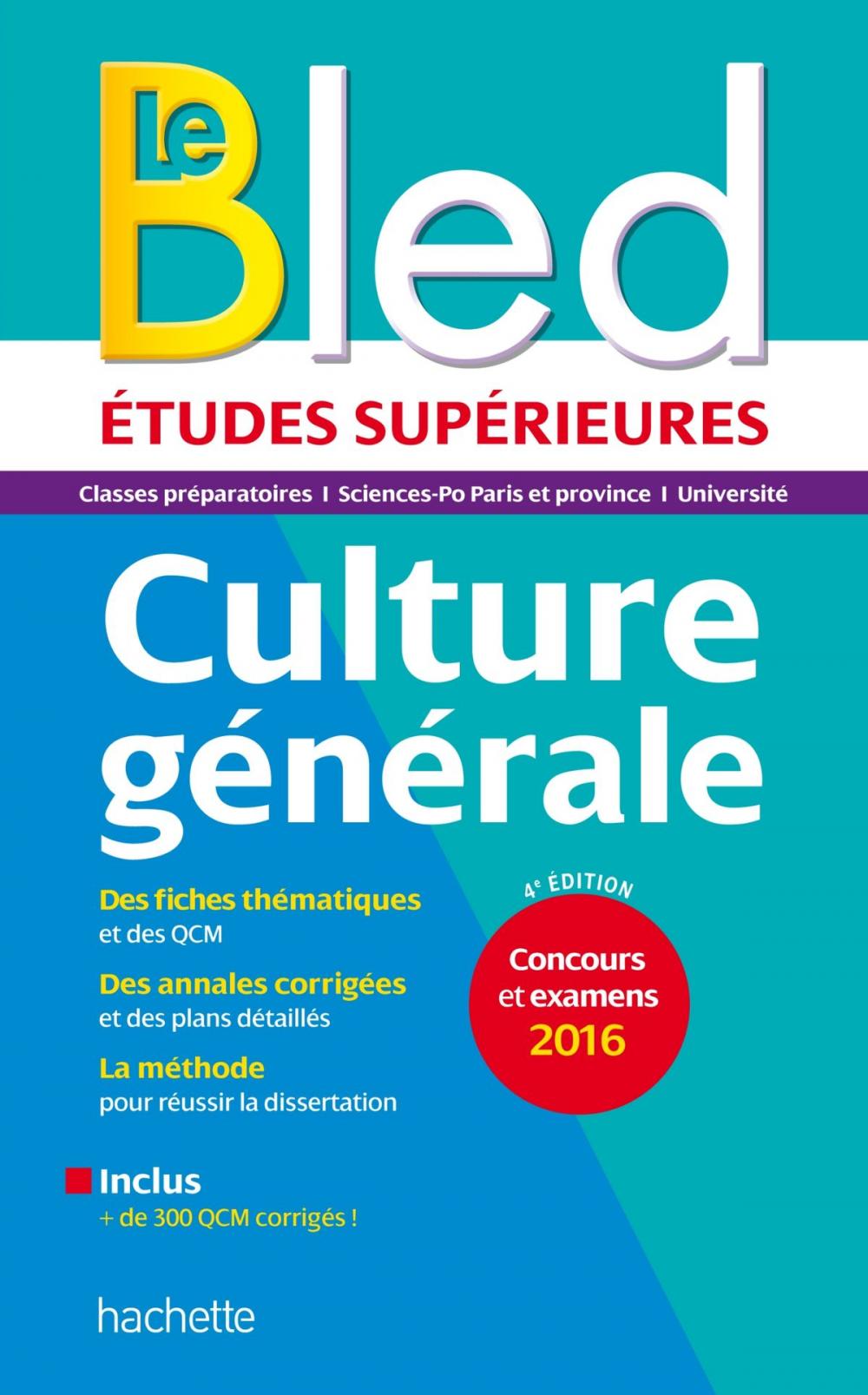 Big bigCover of Bled Etudes Supérieures Culture Générale