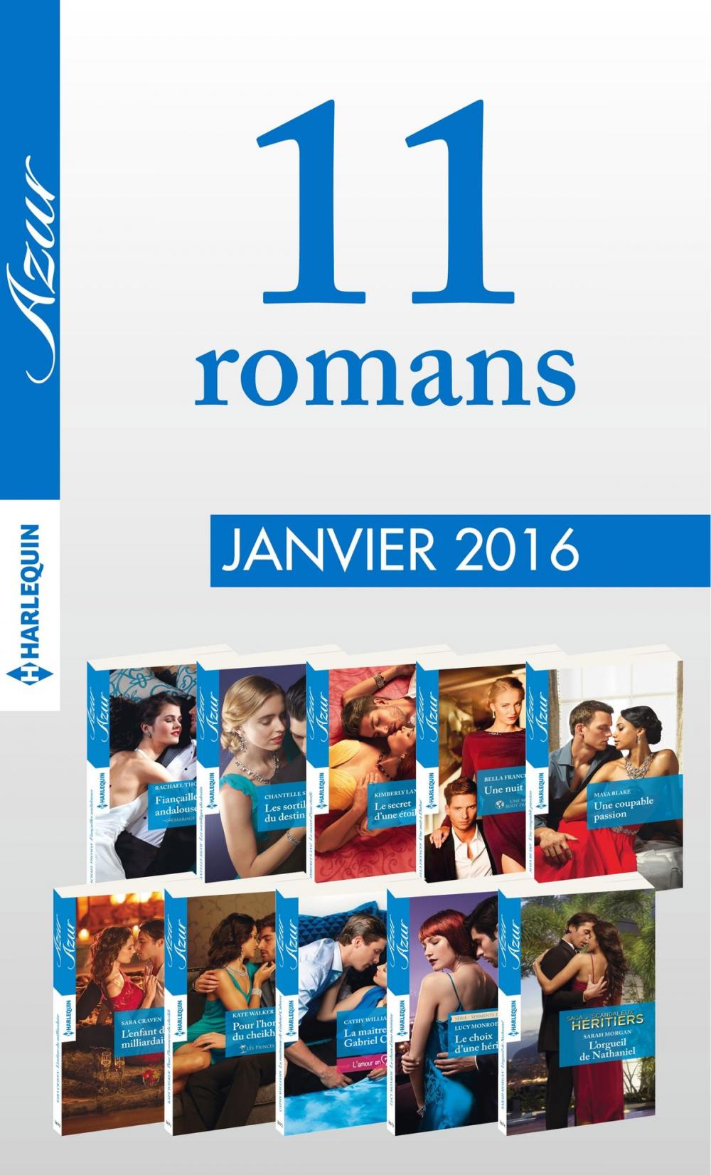 Big bigCover of 10 romans Azur + 1 gratuit (n°3665 à 3674 - janvier 2016)