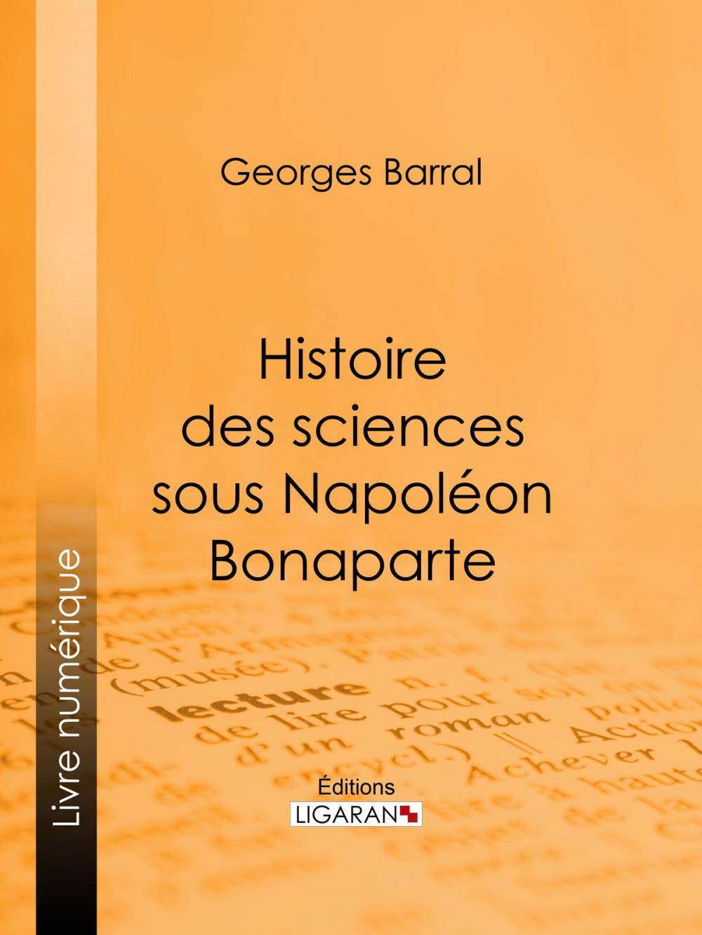 Big bigCover of Histoire des sciences sous Napoléon Bonaparte