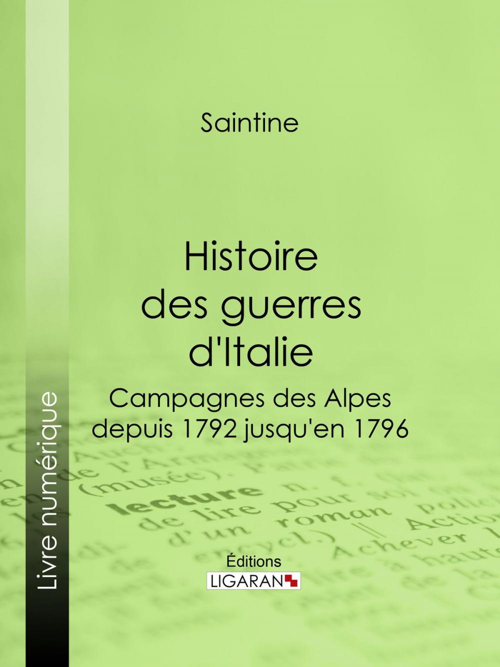 Big bigCover of Histoire des guerres d'Italie