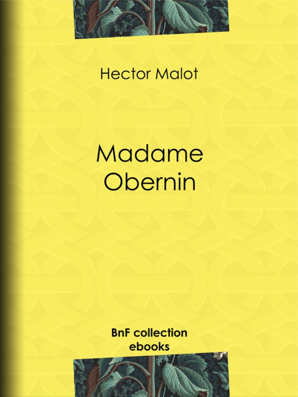 Big bigCover of Madame Obernin