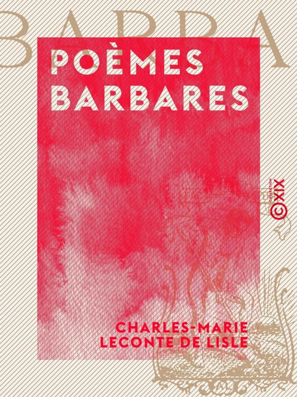 Big bigCover of Poèmes barbares