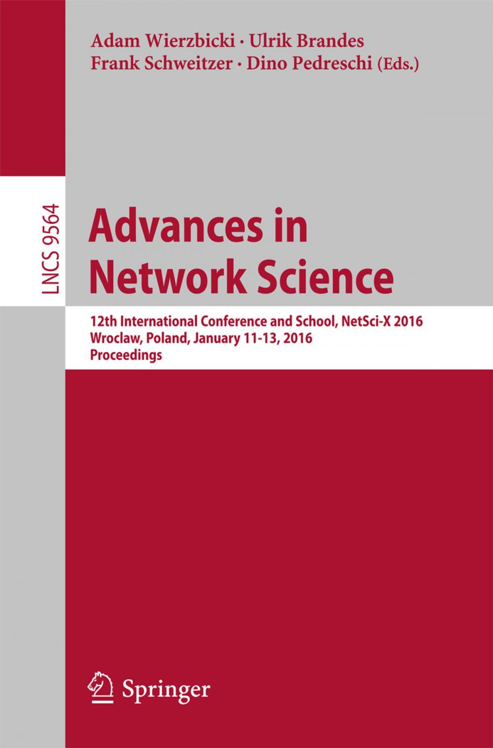 Big bigCover of Advances in Network Science