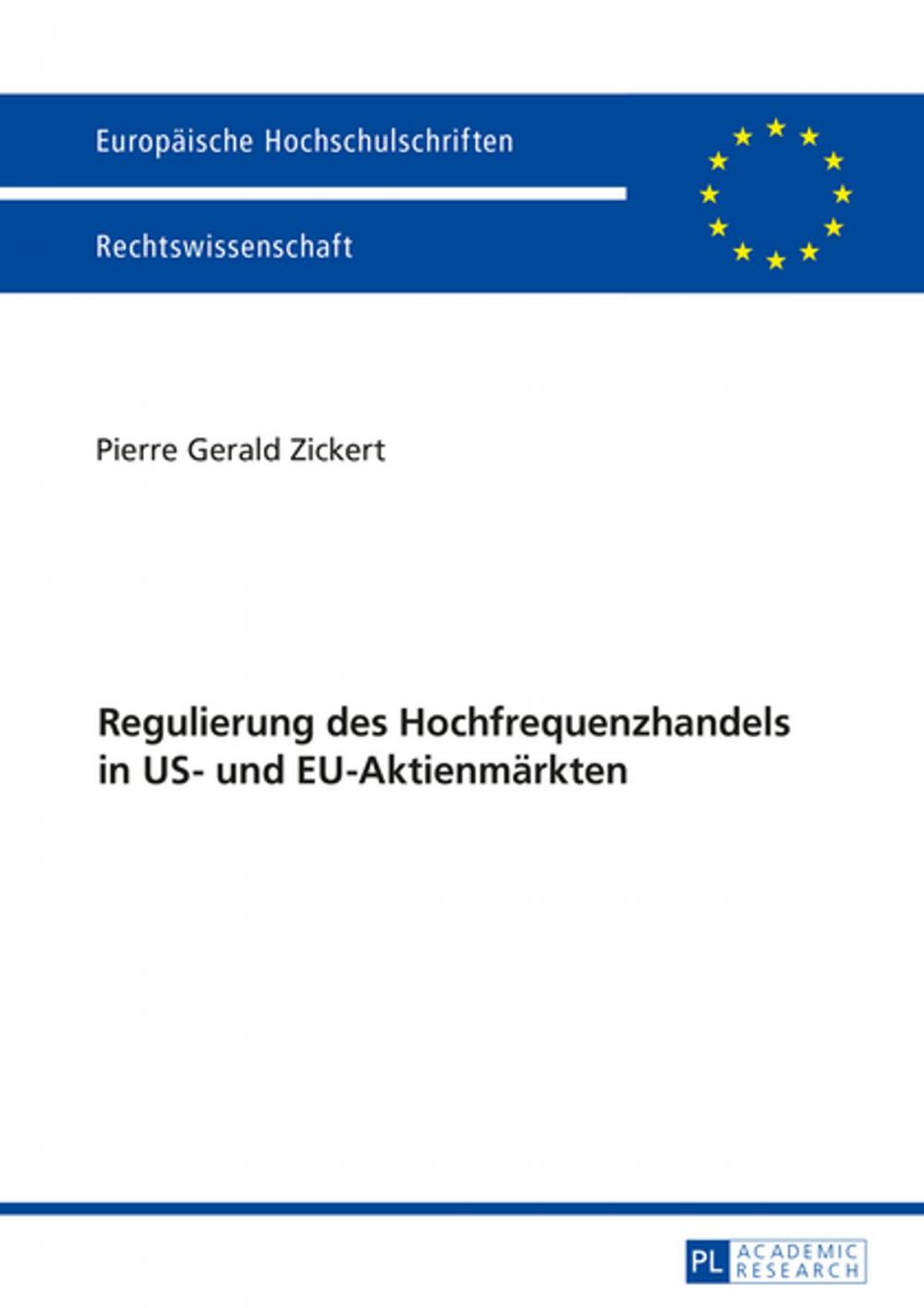 Big bigCover of Regulierung des Hochfrequenzhandels in US- und EU-Aktienmaerkten