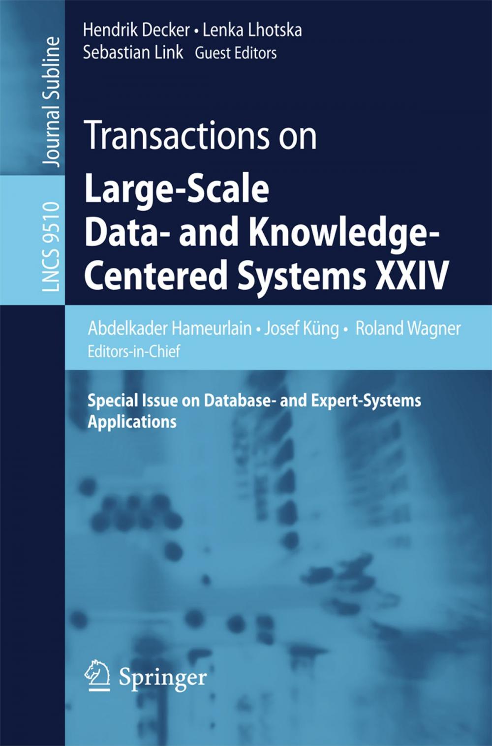 Big bigCover of Transactions on Large-Scale Data- and Knowledge-Centered Systems XXIV