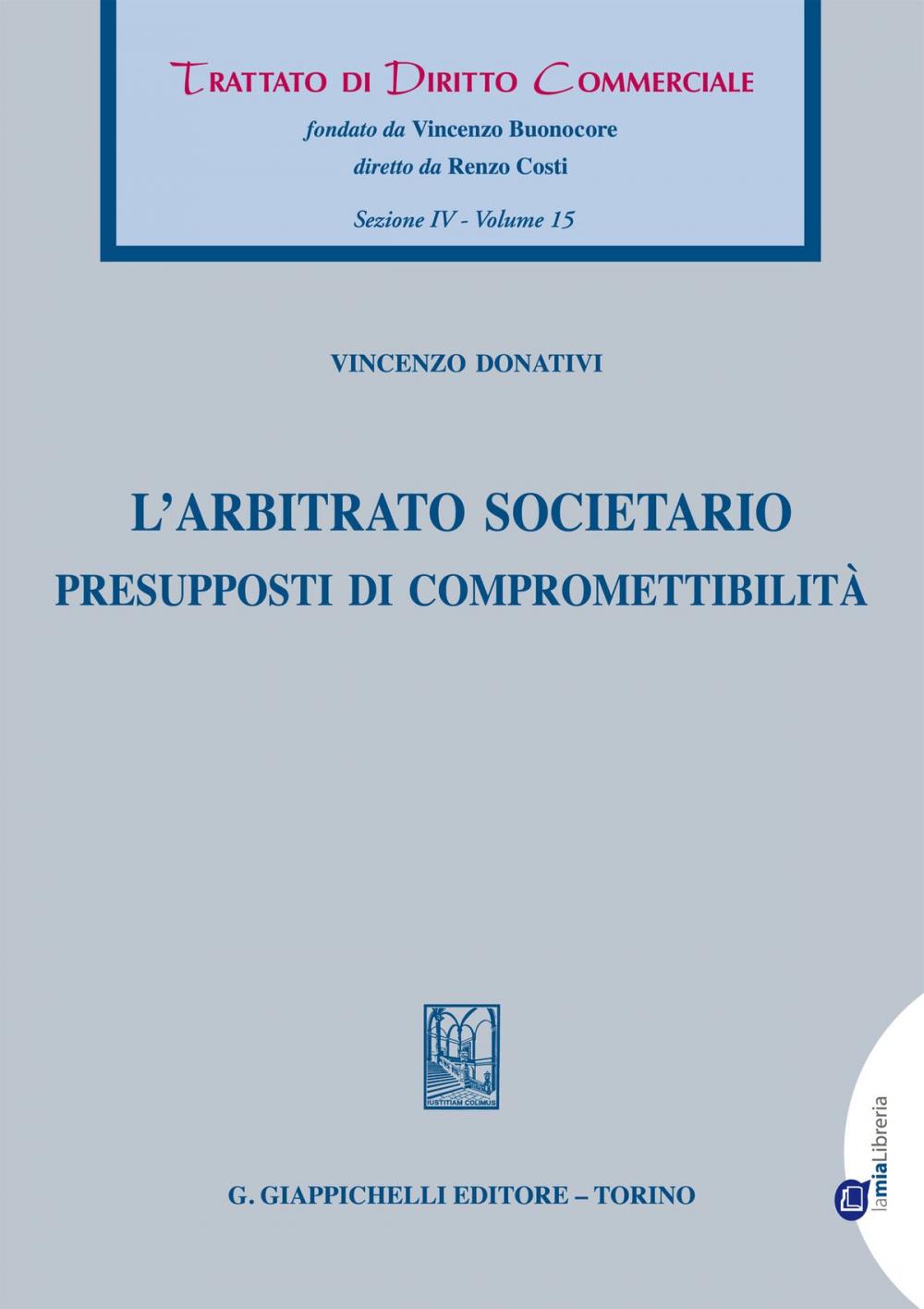 Big bigCover of L'arbitrato societario