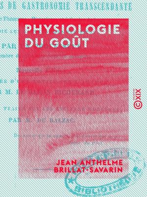 Cover of the book Physiologie du goût by Gabriel Monod, Jules Michelet