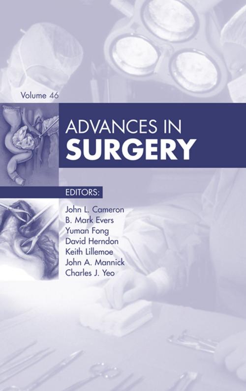 Cover of the book Advances in Surgery, E-Book 2012 by John L. Cameron, MD, FACS, FRCS(Eng) (hon), FRCS(Ed) (hon), FRCSI(hon), Elsevier Health Sciences