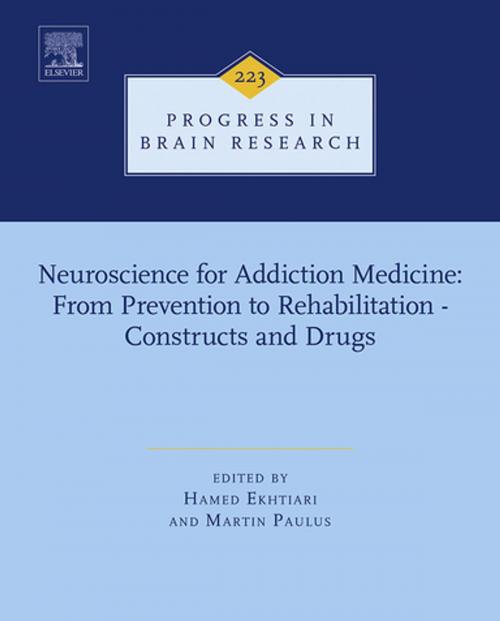 Cover of the book Neuroscience for Addiction Medicine: From Prevention to Rehabilitation - Constructs and Drugs by Hamed Ekhtiari, Martin Paulus, Elsevier Science