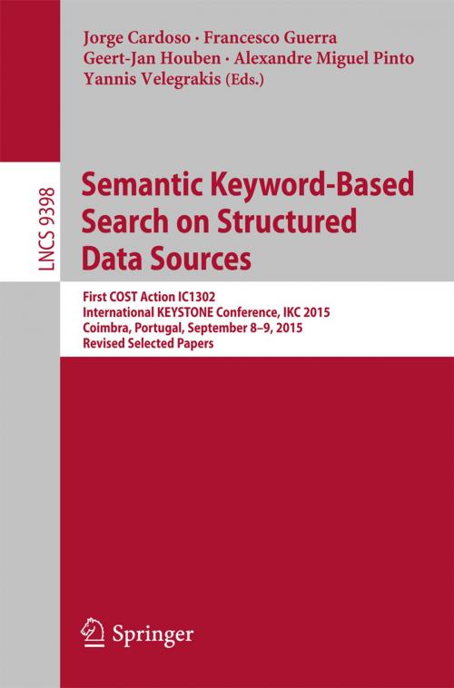 Cover of the book Semantic Keyword-based Search on Structured Data Sources by , Springer International Publishing