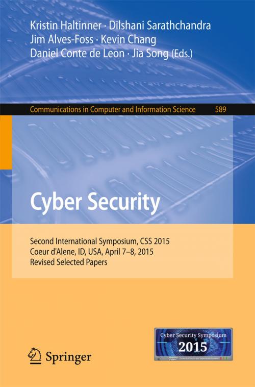 Cover of the book Cyber Security by , Springer International Publishing