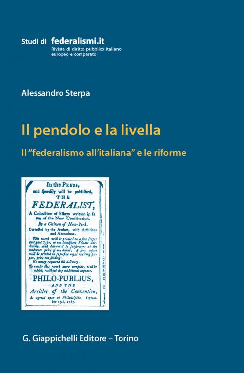 Cover of the book Il pendolo e la livella by Alessandro Sterpa, Giappichelli Editore