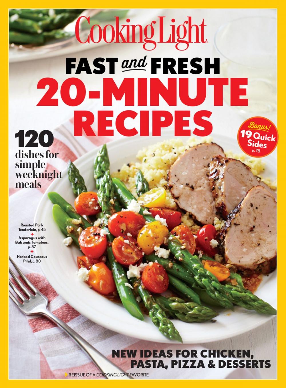 Big bigCover of COOKING LIGHT Fast & Fresh 20 Minute Recipes