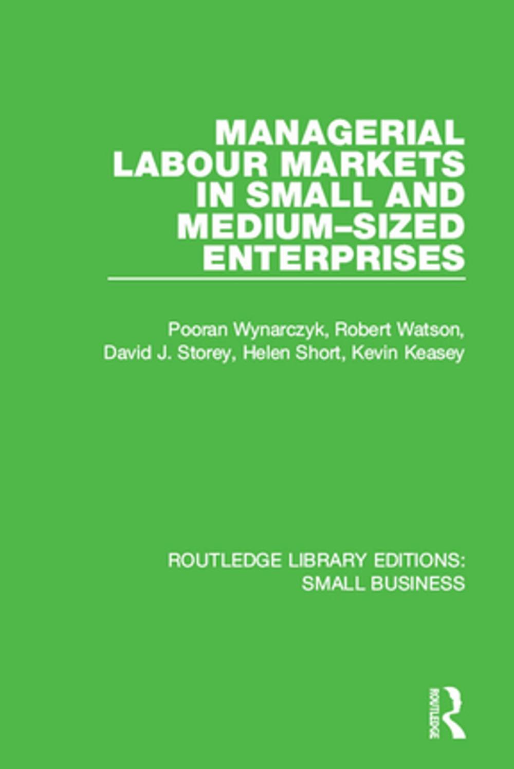 Big bigCover of Managerial Labour Markets in Small and Medium-Sized Enterprises