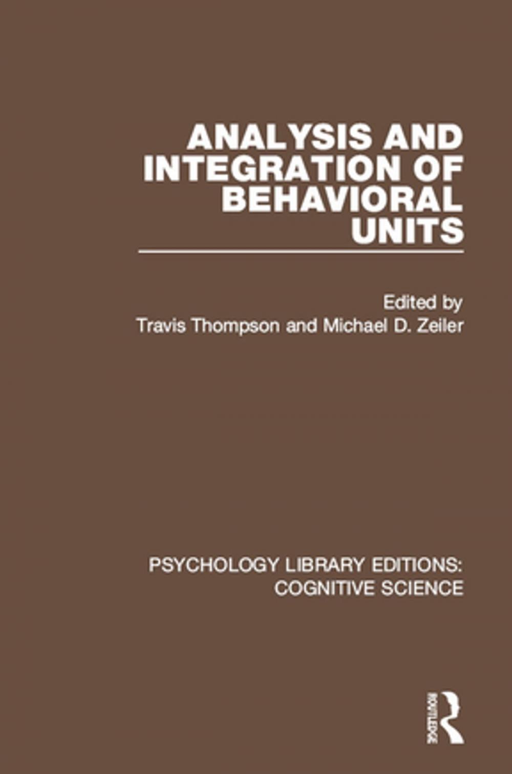 Big bigCover of Analysis and Integration of Behavioral Units