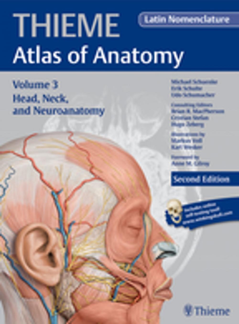 Big bigCover of Head, Neck, and Neuroanatomy (THIEME Atlas of Anatomy), Latin nomenclature