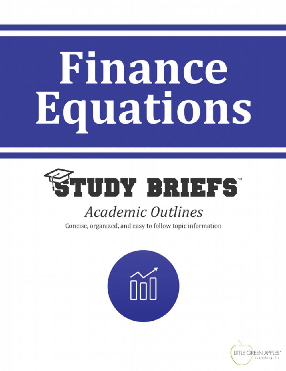 Big bigCover of Finance Equations