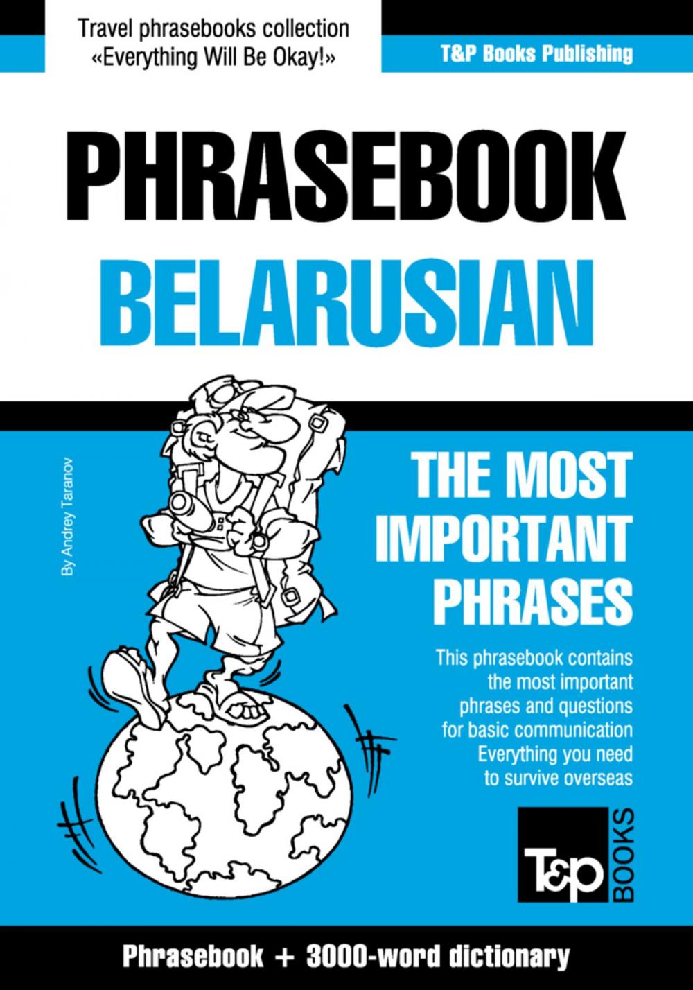 Big bigCover of English-Belarusian phrasebook and 3000-word topical vocabulary