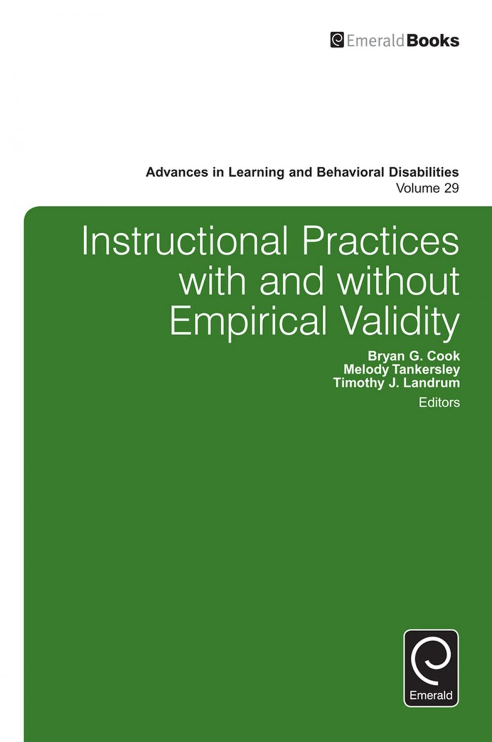 Big bigCover of Instructional Practices with and without Empirical Validity