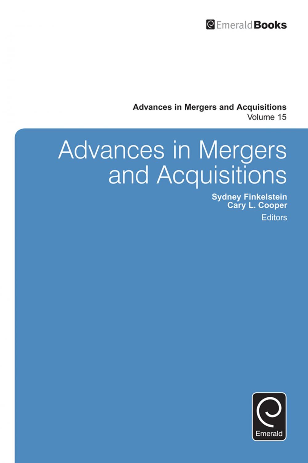 Big bigCover of Advances in Mergers and Acquisitions