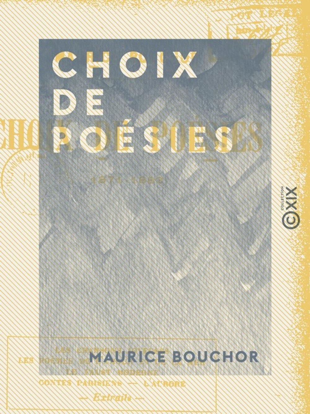 Big bigCover of Choix de poésies