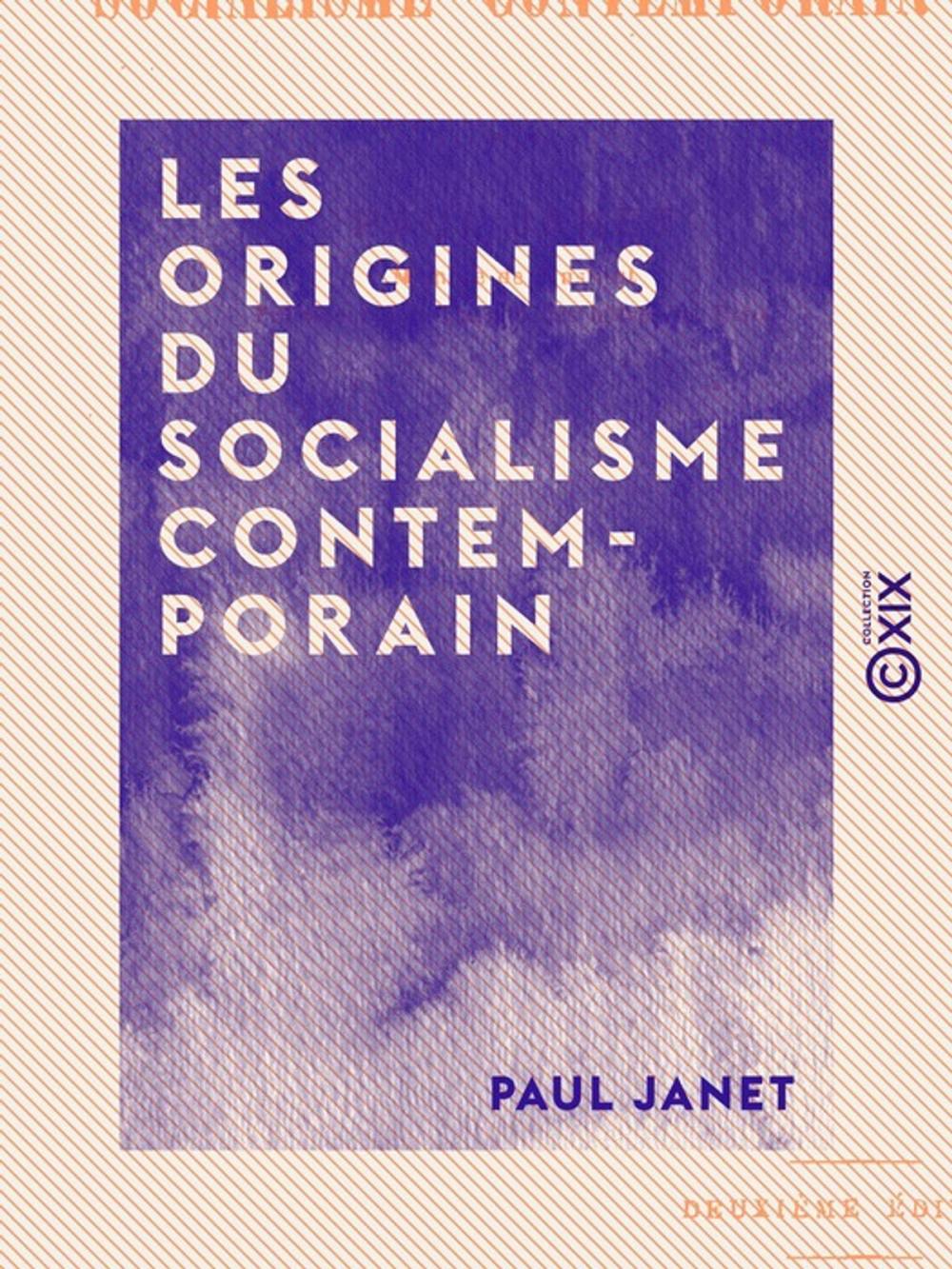 Big bigCover of Les Origines du socialisme contemporain