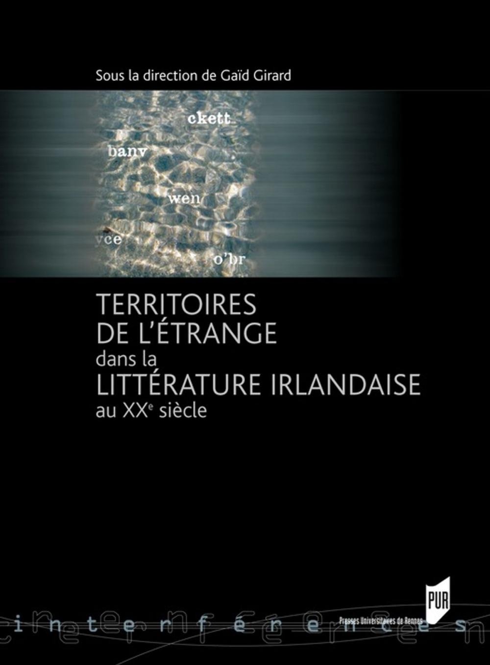 Big bigCover of Territoires de l'étrange dans la littérature irlandaise au XXe siècle