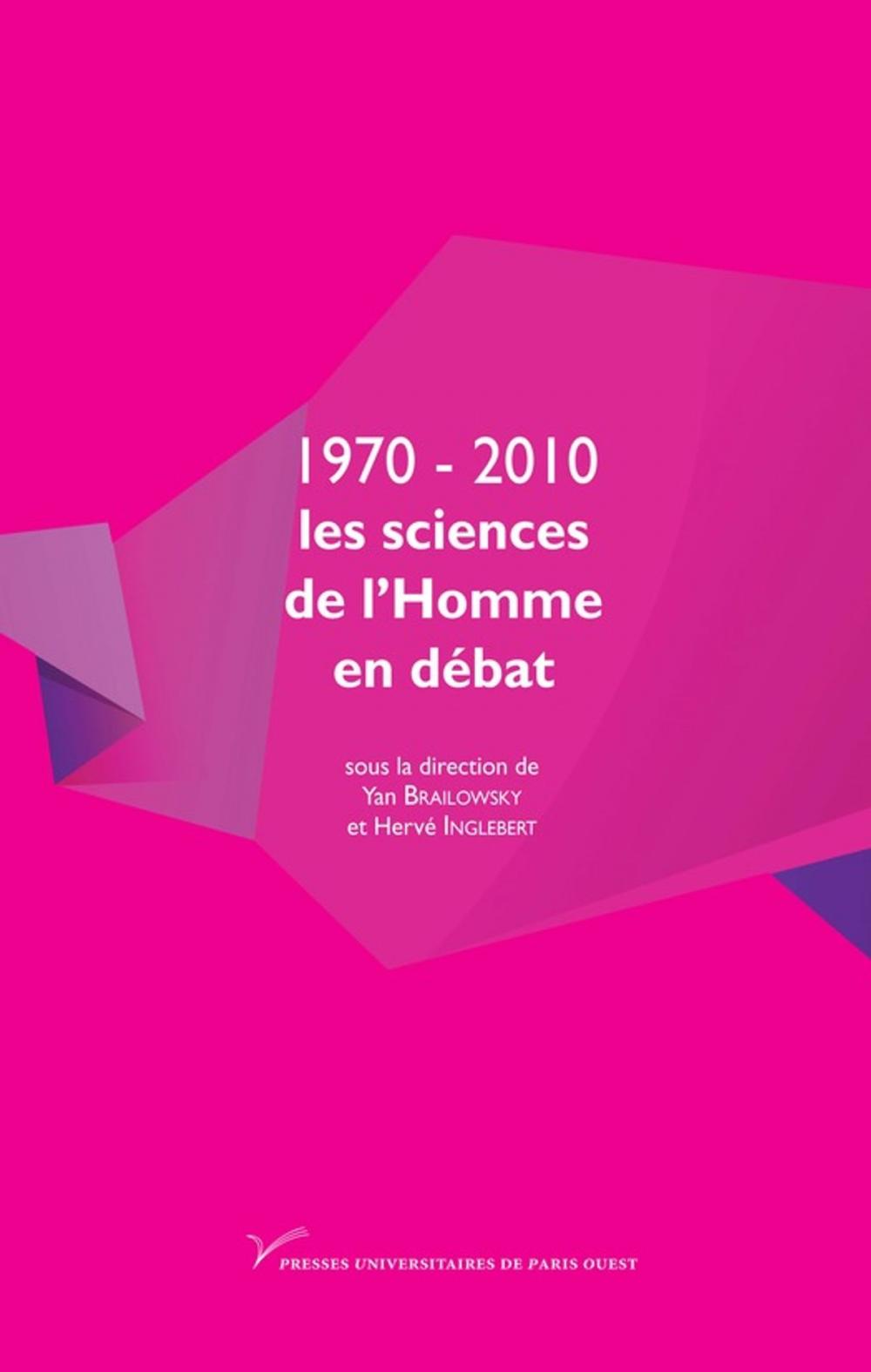 Big bigCover of 1970-2010 : les sciences de l'Homme en débat