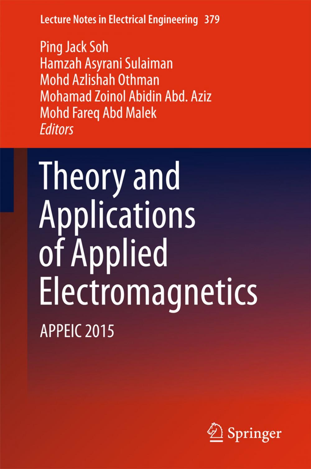 Big bigCover of Theory and Applications of Applied Electromagnetics