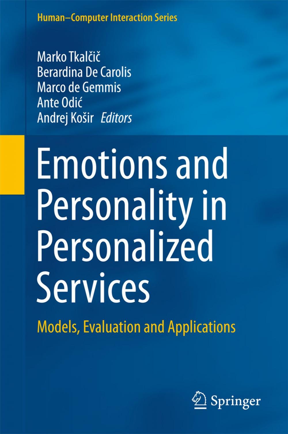 Big bigCover of Emotions and Personality in Personalized Services