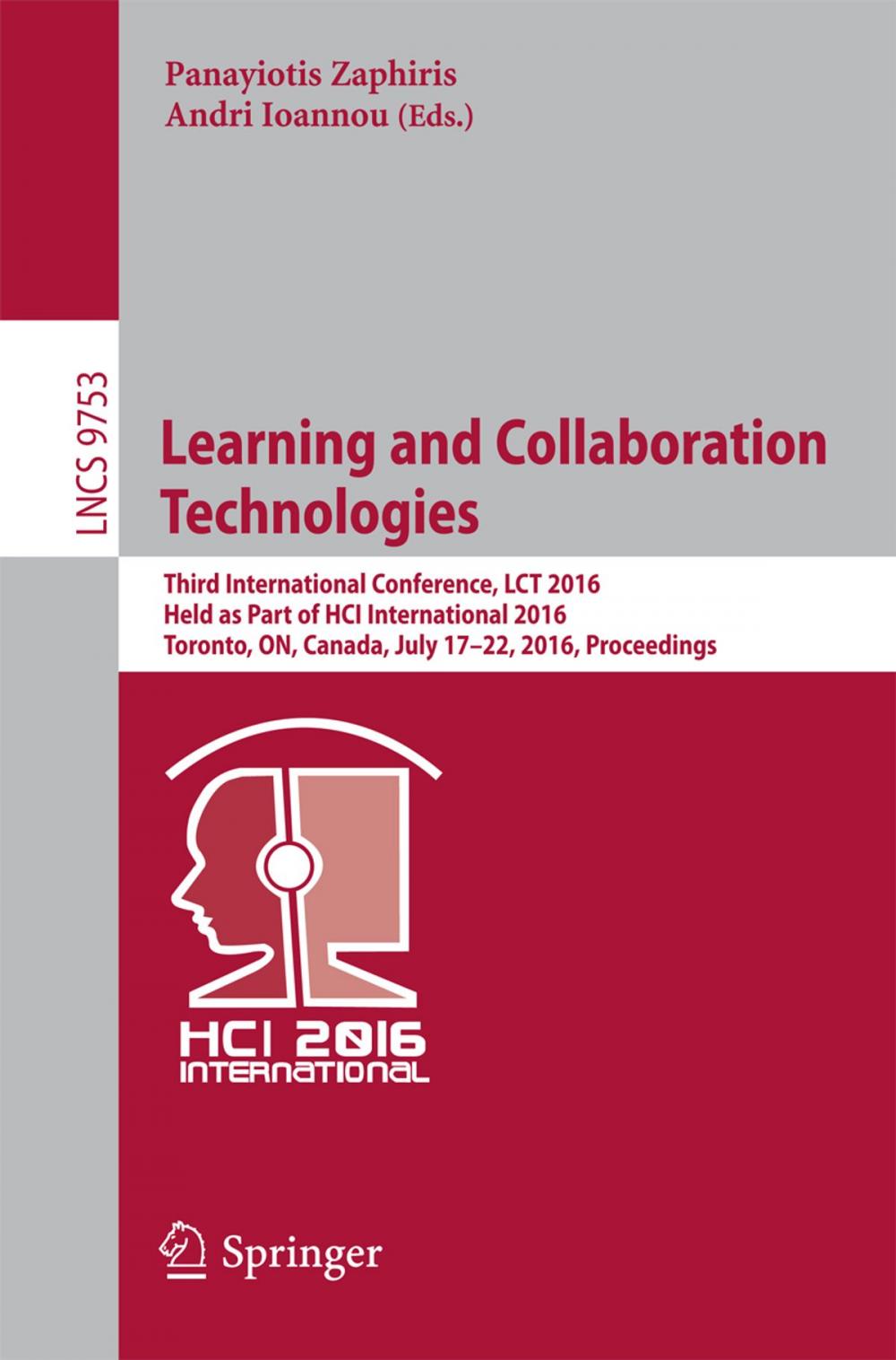 Big bigCover of Learning and Collaboration Technologies