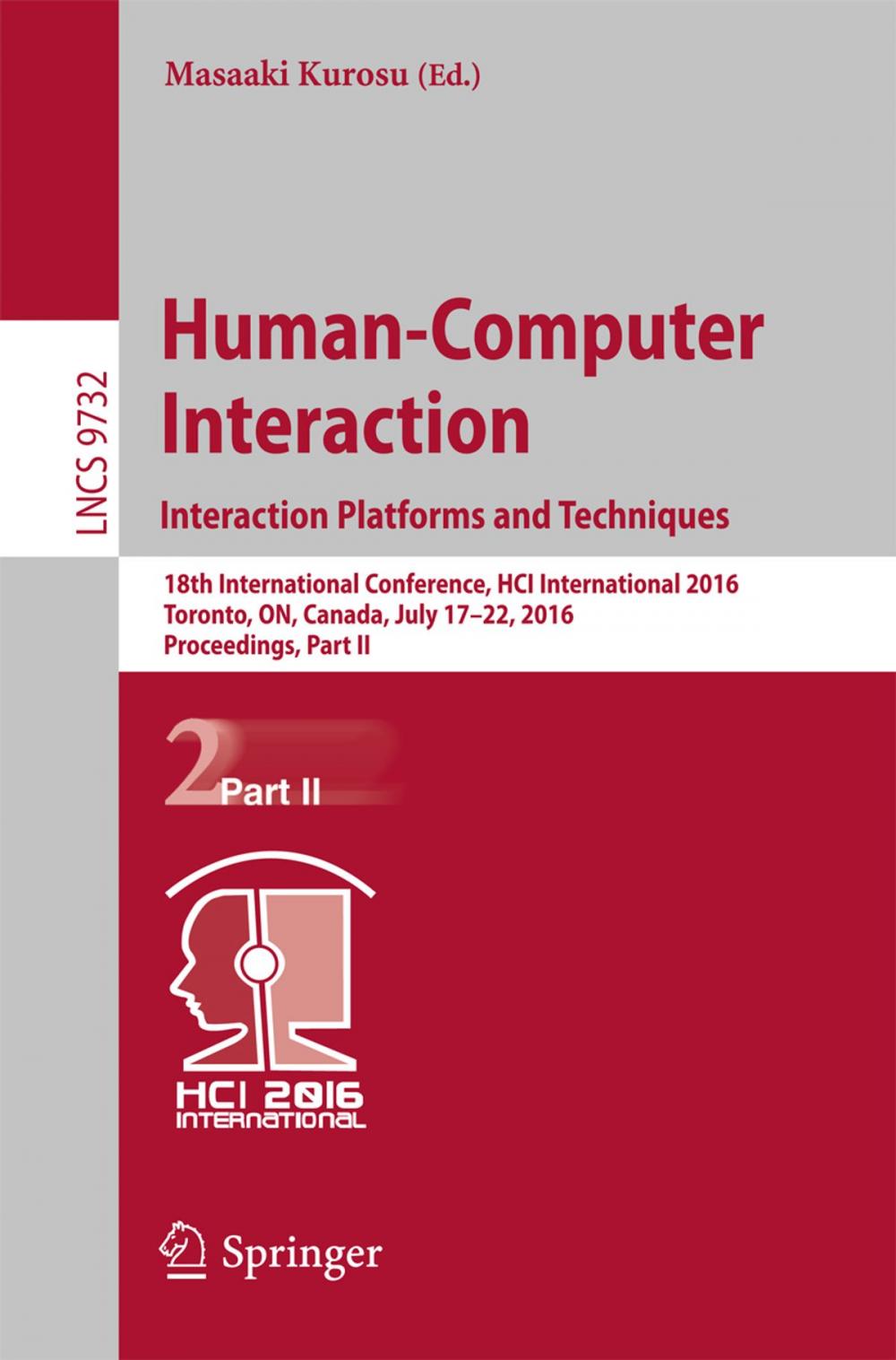 Big bigCover of Human-Computer Interaction. Interaction Platforms and Techniques