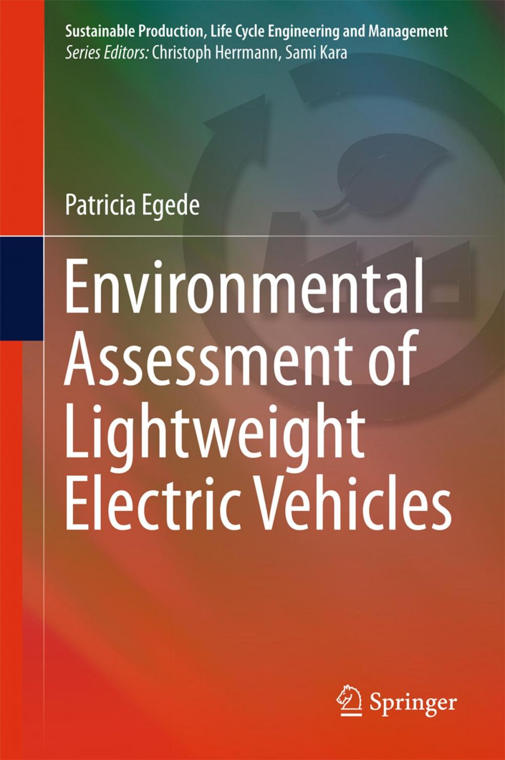 Big bigCover of Environmental Assessment of Lightweight Electric Vehicles