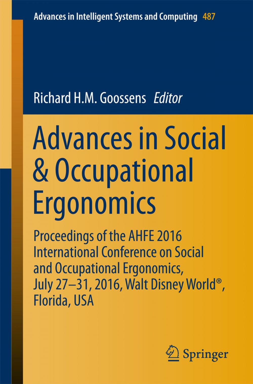 Big bigCover of Advances in Social & Occupational Ergonomics