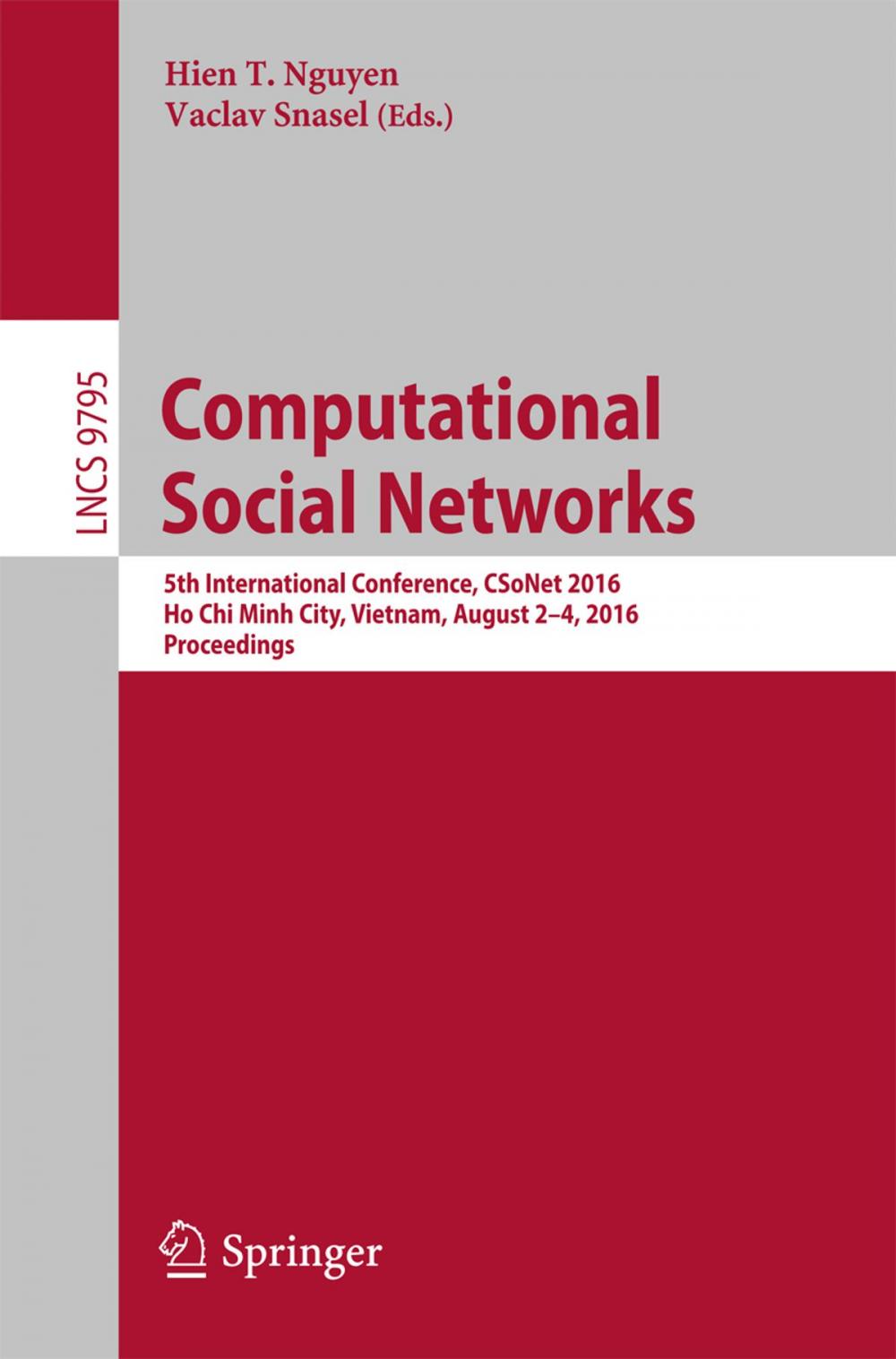 Big bigCover of Computational Social Networks