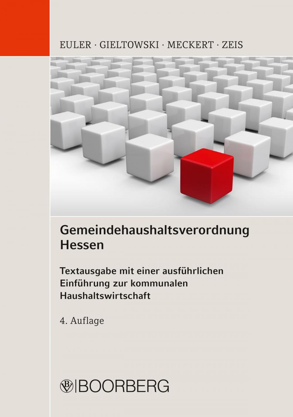 Big bigCover of Gemeindehaushaltsverordnung Hessen