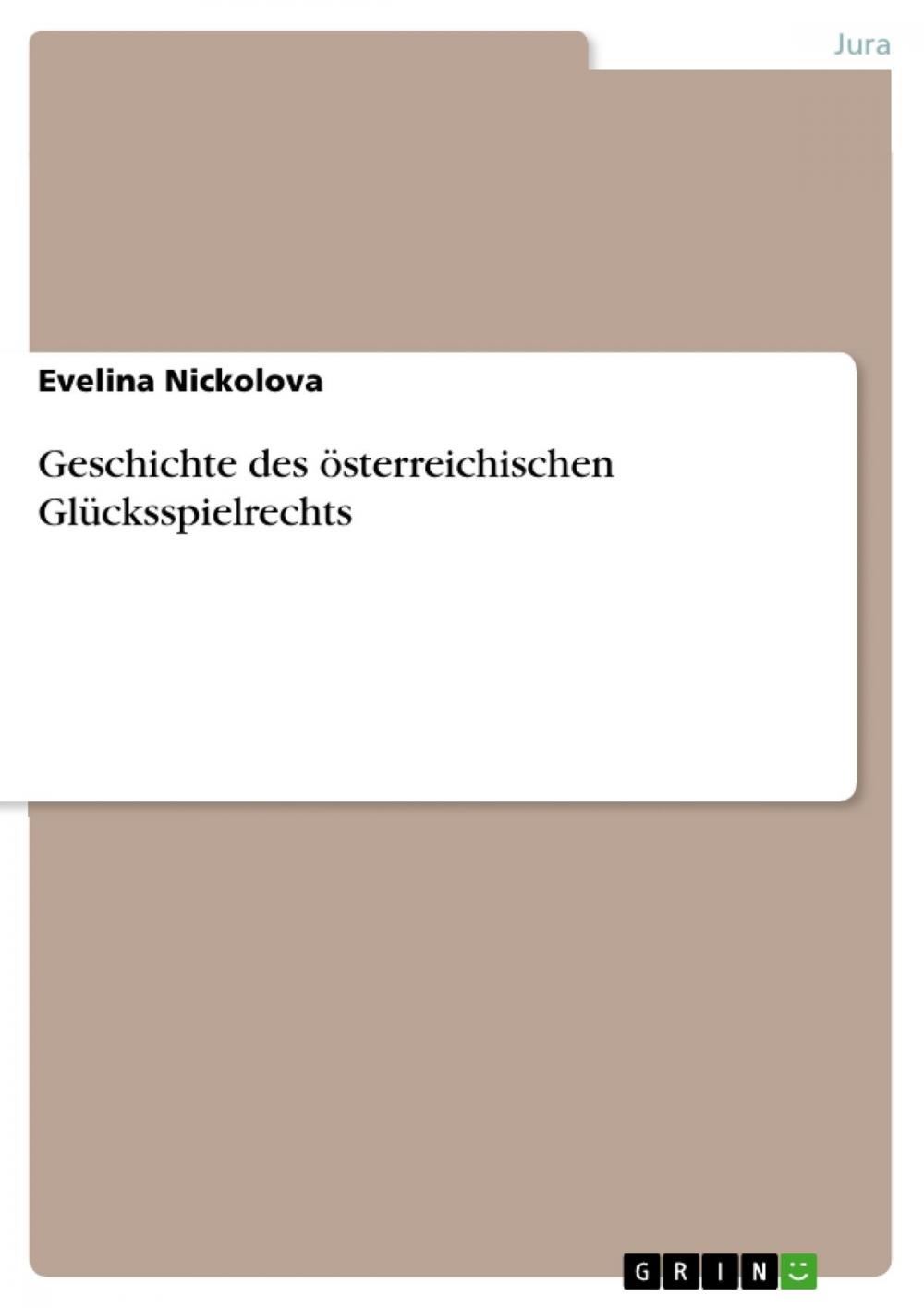 Big bigCover of Geschichte des österreichischen Glücksspielrechts