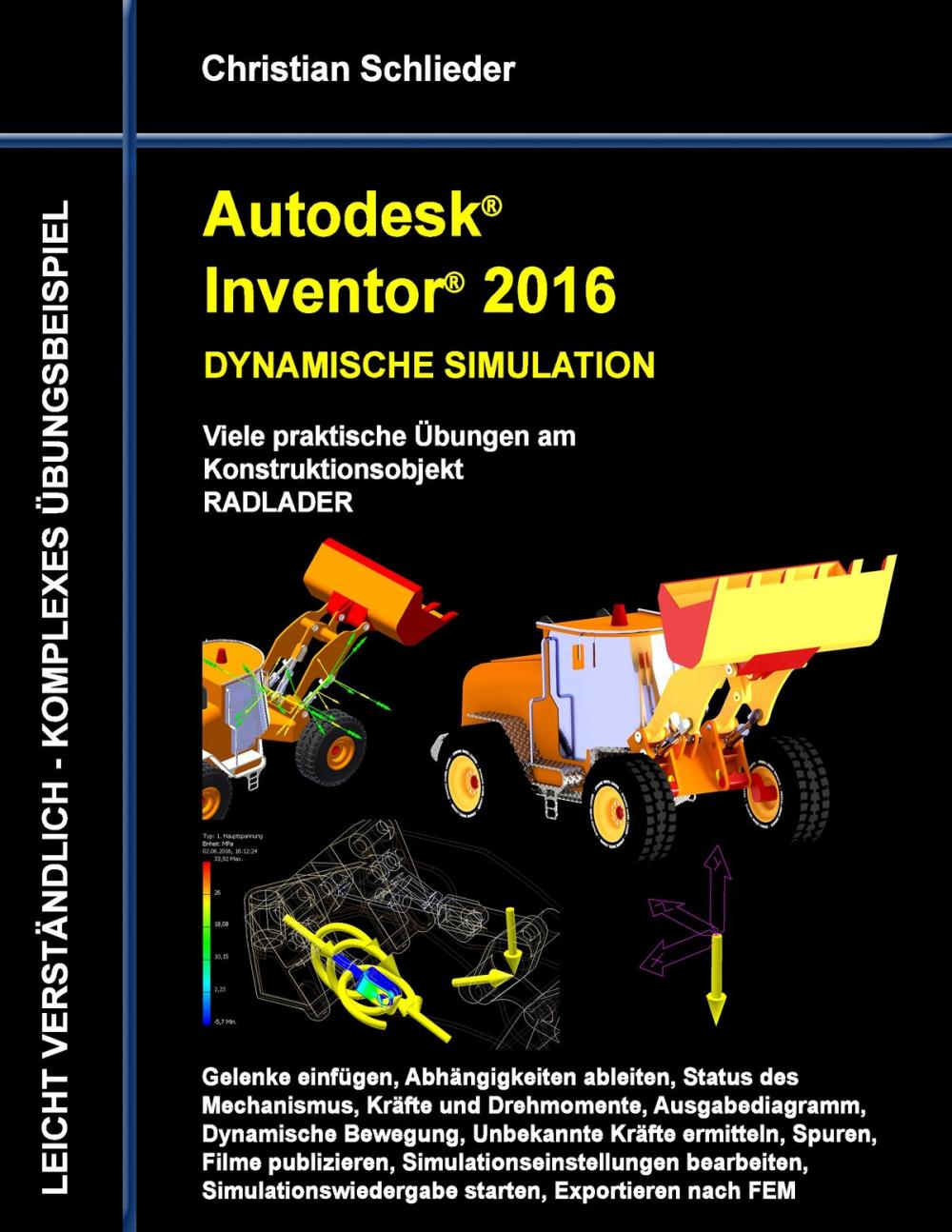 Big bigCover of Autodesk Inventor 2016 - Dynamische Simulation