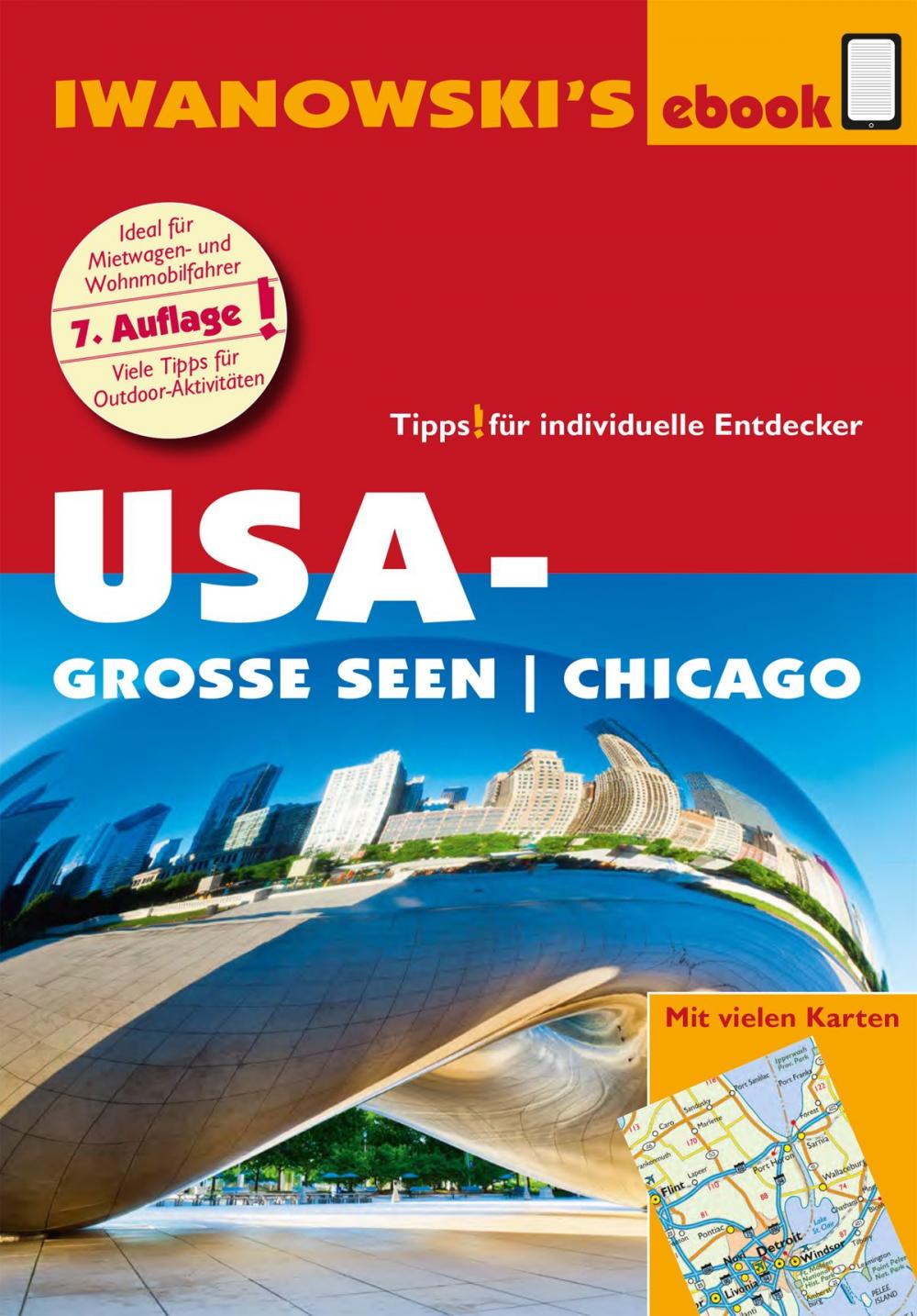 Big bigCover of USA-Große Seen / Chicago - Reiseführer von Iwanowski