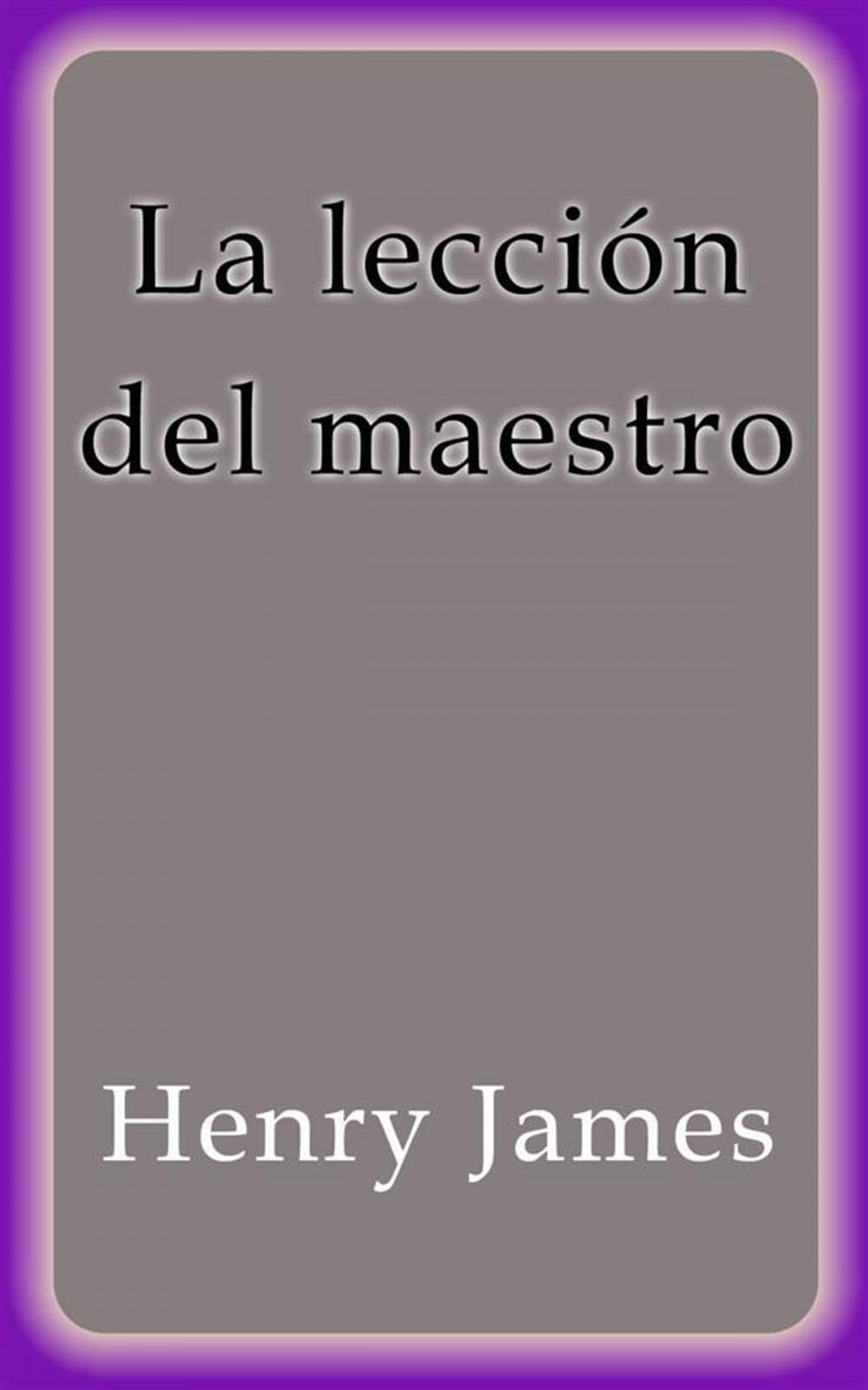 Big bigCover of La lección del maestro