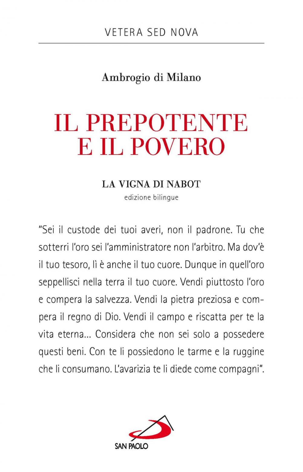 Big bigCover of Il prepotente e il povero. La vigna di Nabot