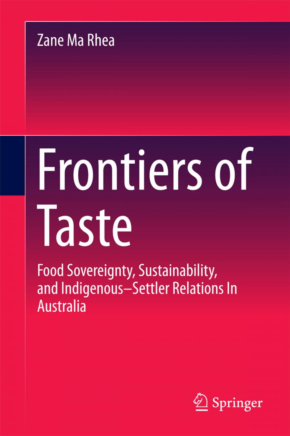 Big bigCover of Frontiers of Taste