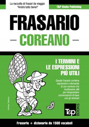 Cover of Frasario Italiano-Coreano e dizionario ridotto da 1500 vocaboli