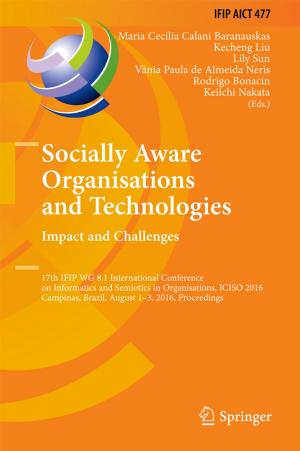 Cover of the book Socially Aware Organisations and Technologies. Impact and Challenges by George Grätzer