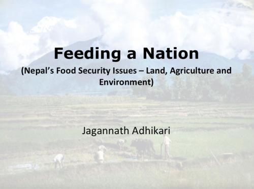 Cover of the book Feeding a Nation by Jagannath Adhikari, Jagannath Adhikari